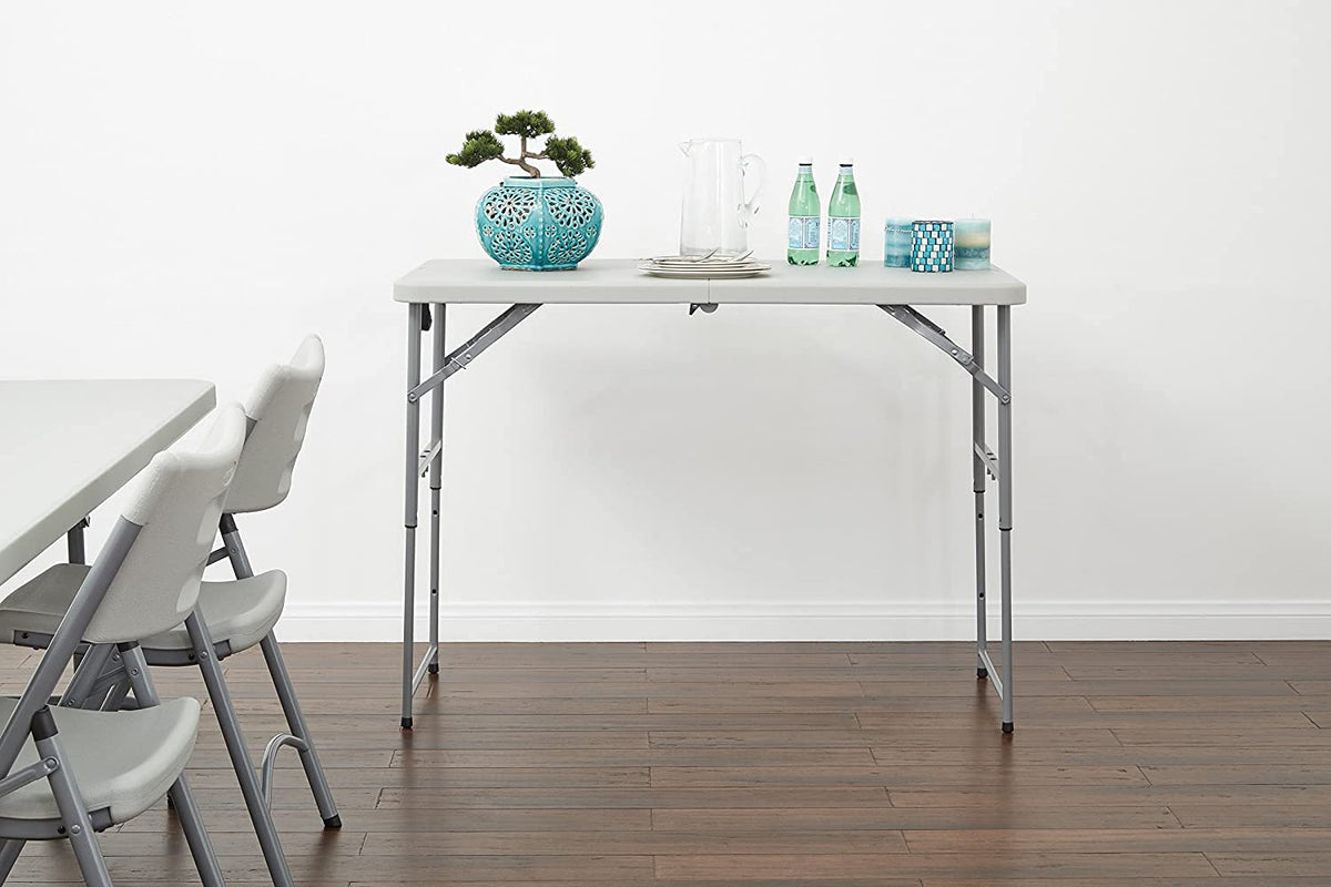 Office Star Products BT04FA 121.9cm Folding Table Light Gray