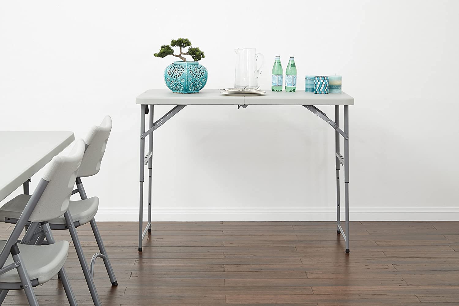 Office Star Products BT04FA 121.9cm Folding Table Light Gray