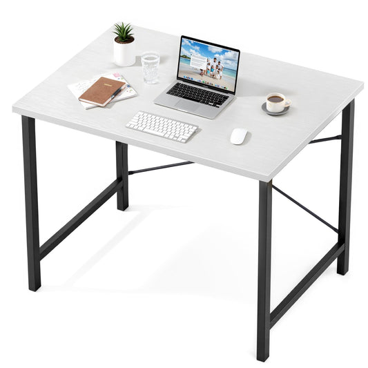 Sweetcrispy GDZ-31IN-BKWT 81.3cm Small Computer Desk White and Black