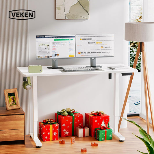 Veken ODHOME123 Electric Standing Desk 139.7cm White